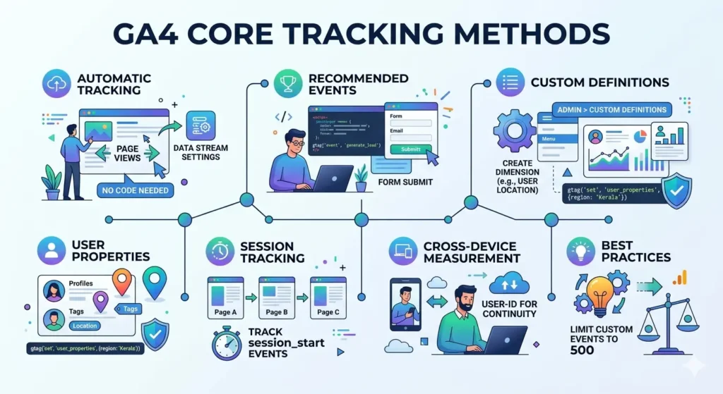 Core Tracking Methods in GA4