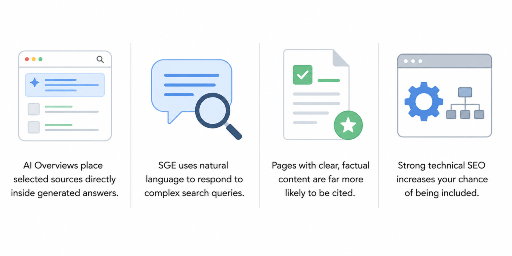 Understanding AI Overviews and Google SGE